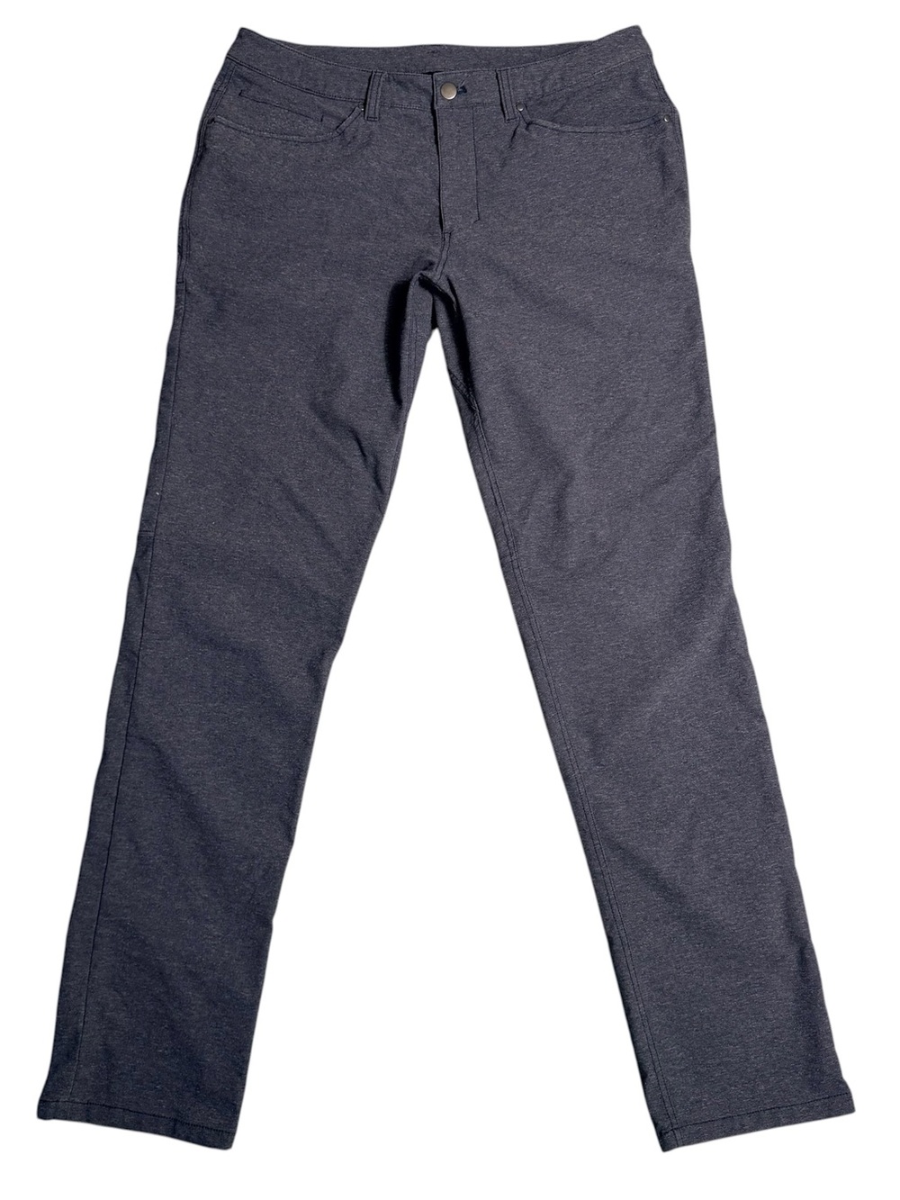 Lululemon Pants Mens 33x33 ABC Pant Slim Tech Canvas Heather Blue Golf Stretch
